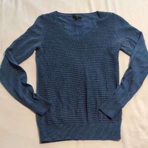 The Limited Deep Blue V-Neck Sweater